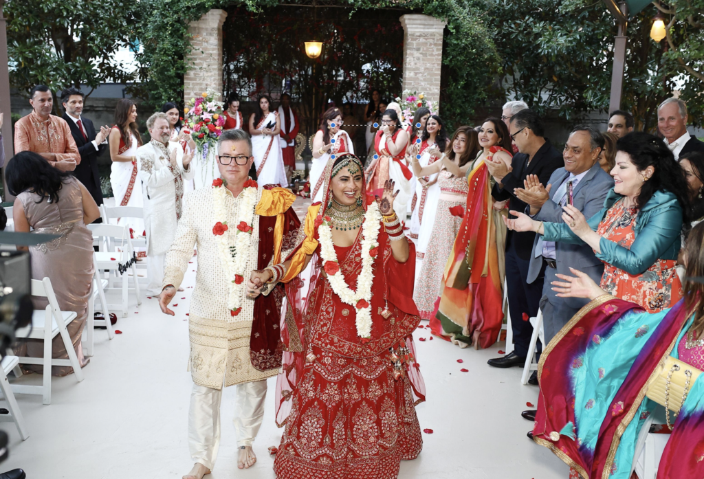 Ruchi Mukherjee & Walter Sassard celebrate their marraige  (Photo by Quy Tran)